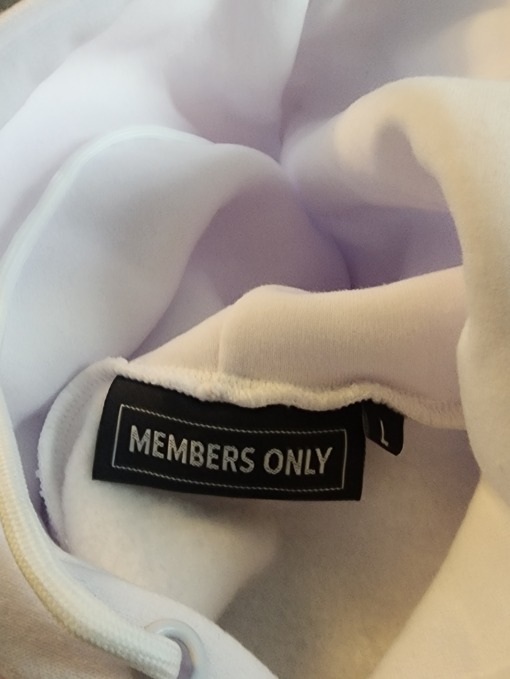 Members Only White Crewneck Graphic Hoodie - Picture 5 of 8